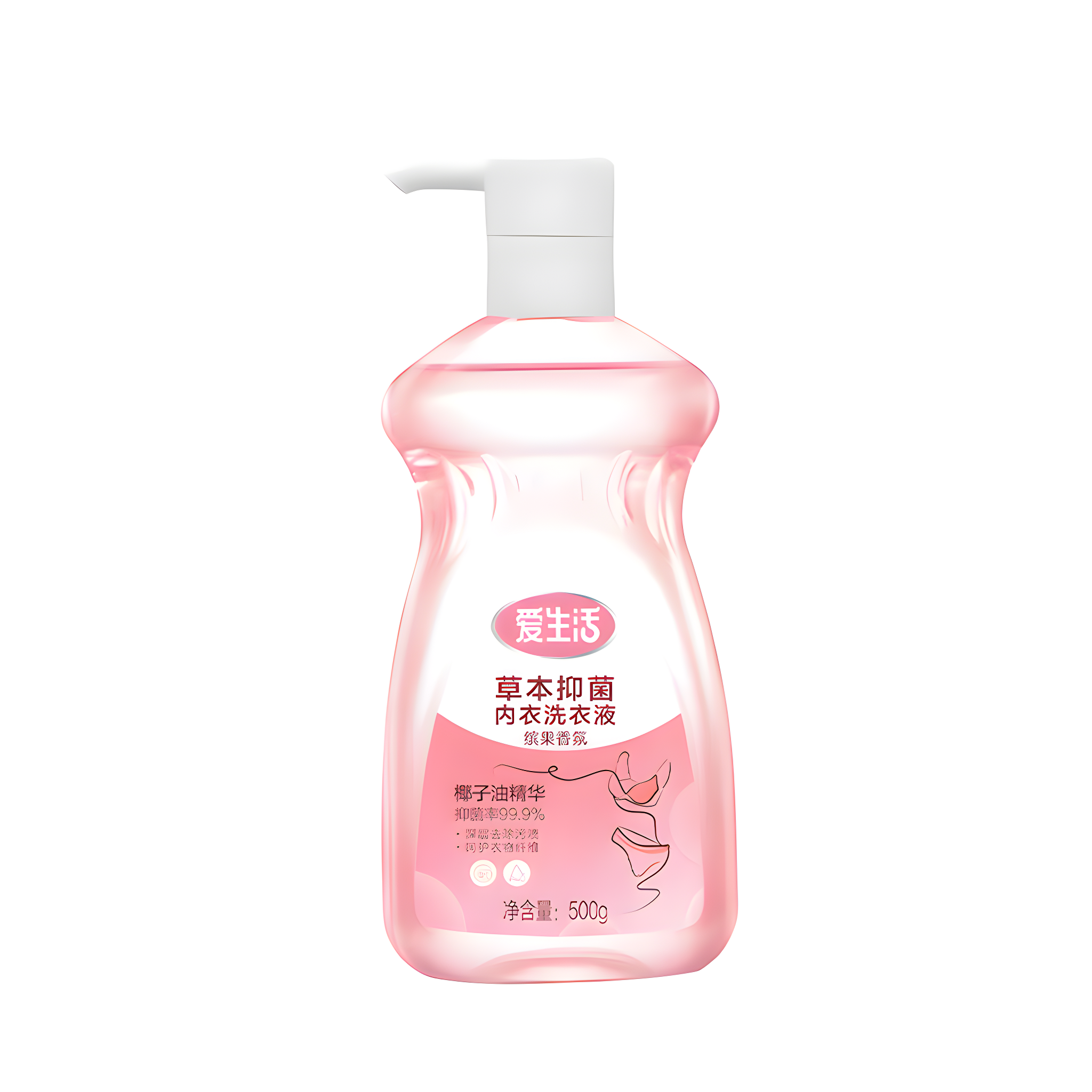 (Кол-во в коробке 20 шт) iLiFE 500 г Антибактериальный гель для стирки нижнего белья с травами с фруктовым ароматом