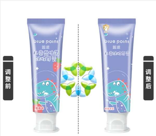 (Кол-во в коробке 48 шт) BLUE POINT children‘s toothpaste/BULE POINT детская зубная паста 60г