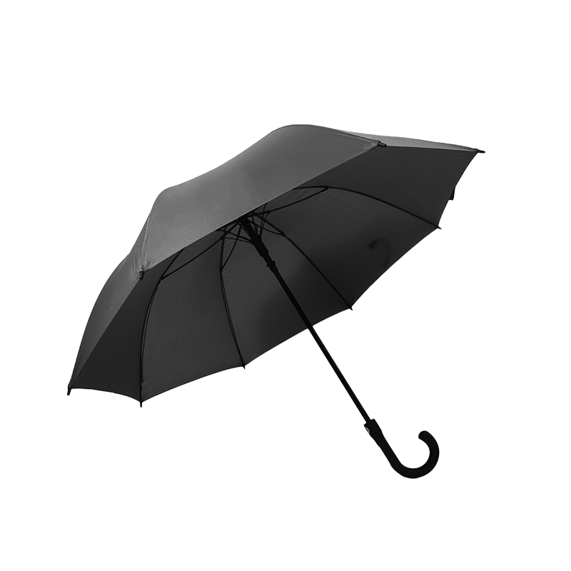 (Кол-во в коробке 50 шт) Зонт 8K прямой суперводоотталкивающий (черный)