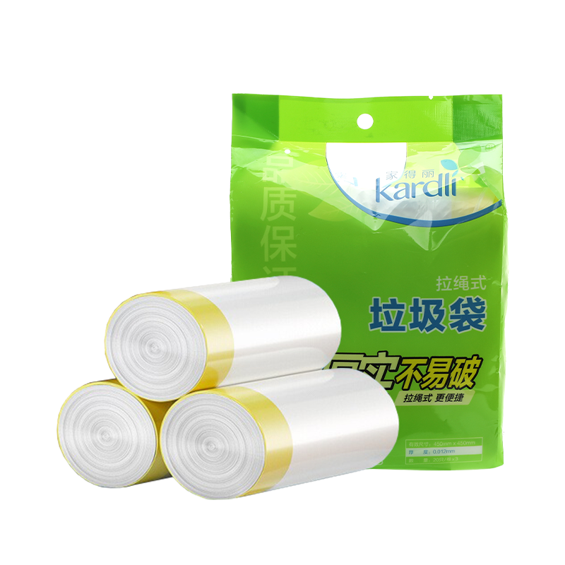 (Кол-во в коробке 60 шт) Kardli Мусорный пакет с ушками