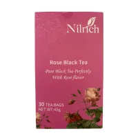 (Кол-во в коробке 24 шт)  Nilrich черный чай с розой 1.5g*30 маленький упаковка