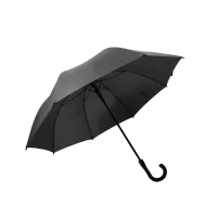 (Кол-во в коробке 50 шт) Зонт 8K прямой суперводоотталкивающий (черный)